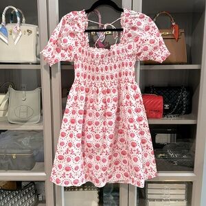 Hill House Pink and White Dress